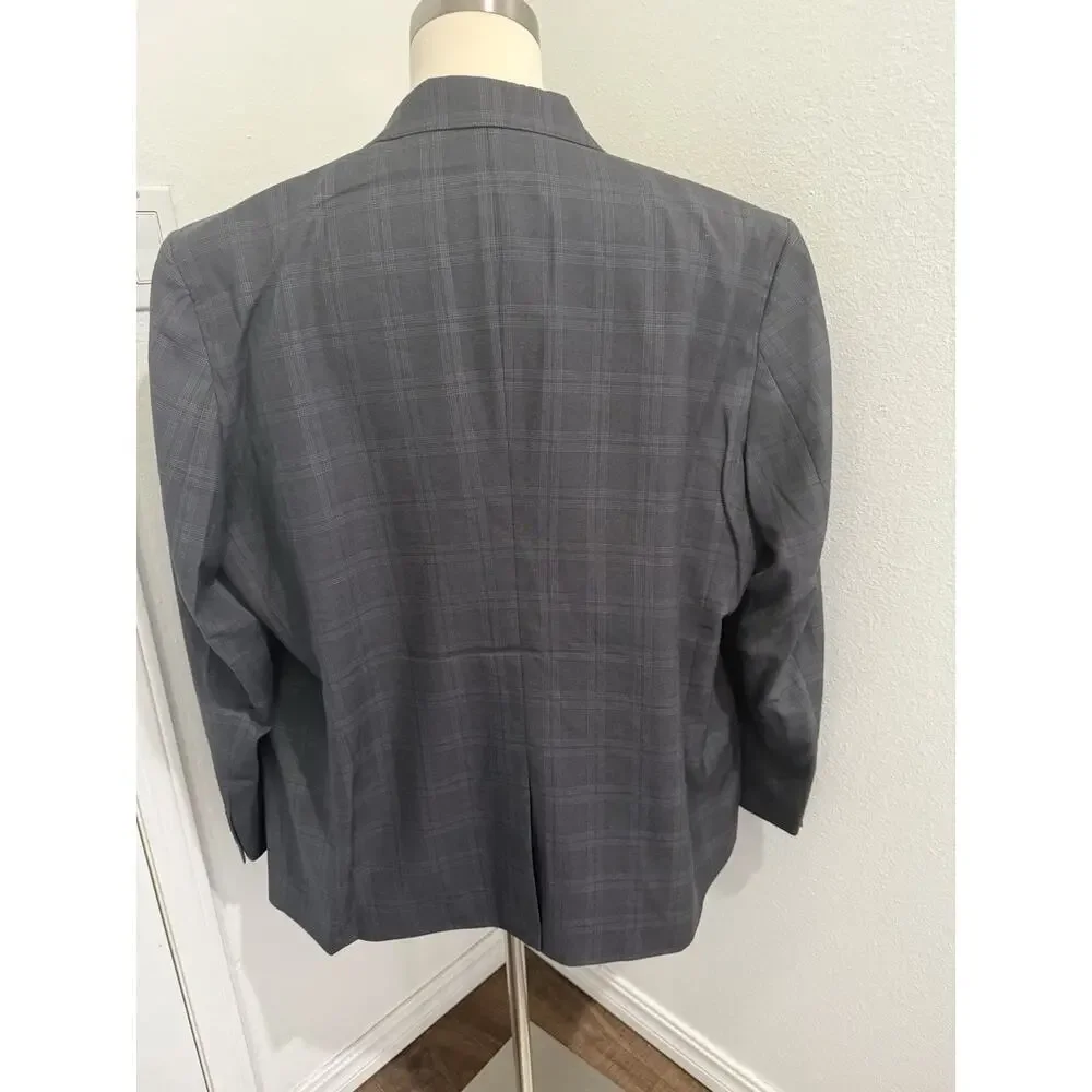 NWT Johnny Bigg Sport Coat Jacket‎ Milan Check New Charcoal Size 50